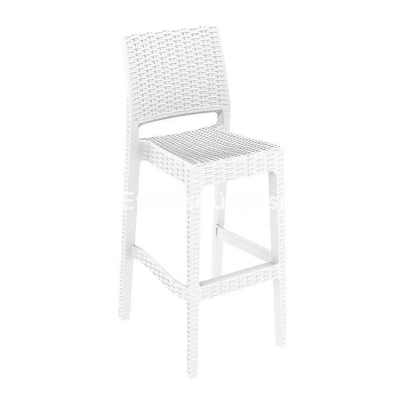 Jamaıca Rattan Görünümlü Bar Sandalyesi