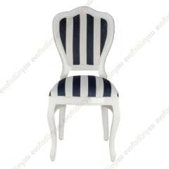 Klasik Oymalı Ahşap Sandalye Rustik