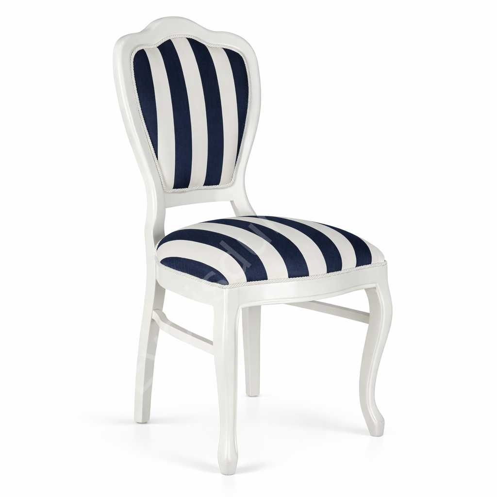 Klasik Oymalı Ahşap Sandalye Rustik