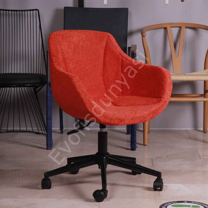 Elite Megan Bilgisayar ve Çalışma Sandalyesi Turuncu - Siyah Boya