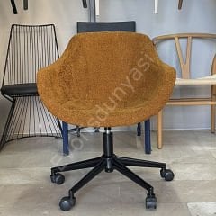 Elite Megan Bilgisayar ve Çalışma Sandalyesi Hardal - Siyah Boya