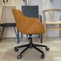 Elite Megan Bilgisayar ve Çalışma Sandalyesi Hardal - Siyah Boya