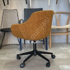 Elite Megan Bilgisayar ve Çalışma Sandalyesi Hardal - Siyah Boya