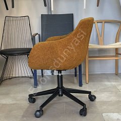 Elite Megan Bilgisayar ve Çalışma Sandalyesi Hardal - Siyah Boya