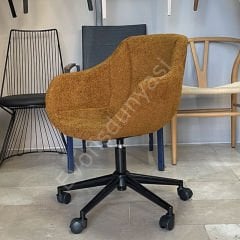 Elite Megan Bilgisayar ve Çalışma Sandalyesi Hardal - Siyah Boya