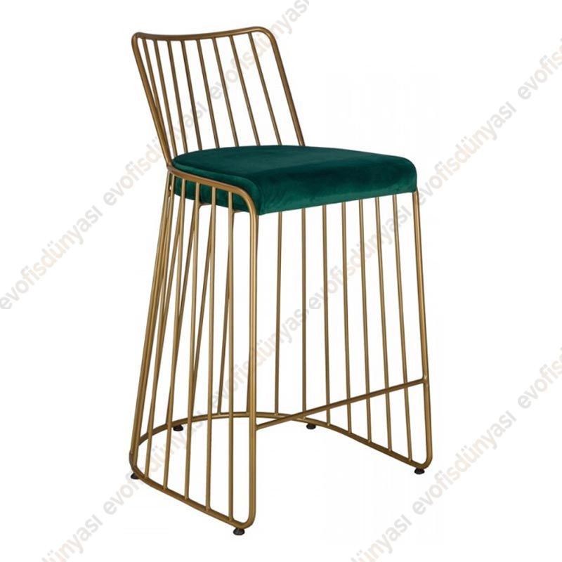 Pomellos Gold Bar Sandalyesi Yeşil