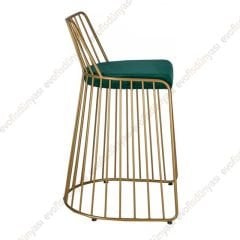 Pomellos Gold Bar Sandalyesi Yeşil