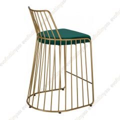 Pomellos Gold Bar Sandalyesi Yeşil