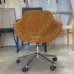 Elite Megan Bilgisayar ve Çalışma Sandalyesi Hardal - Krom