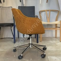 Elite Megan Bilgisayar ve Çalışma Sandalyesi Hardal - Krom
