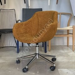 Elite Megan Bilgisayar ve Çalışma Sandalyesi Hardal - Krom