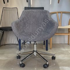 Elite Megan Bilgisayar ve Çalışma Sandalyesi Koyu Gri - Krom