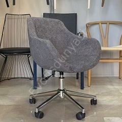 Elite Megan Bilgisayar ve Çalışma Sandalyesi Koyu Gri - Krom