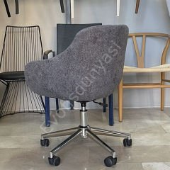 Elite Megan Bilgisayar ve Çalışma Sandalyesi Koyu Gri - Krom