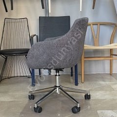 Elite Megan Bilgisayar ve Çalışma Sandalyesi Koyu Gri - Krom