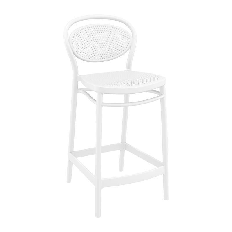 Marcel PP Bar Sandalyesi 75 cm Beyaz