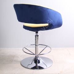 Ciro Çemberli Bar Sandalyesi Sarı Lacivert
