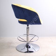 Ciro Çemberli Bar Sandalyesi Sarı Lacivert