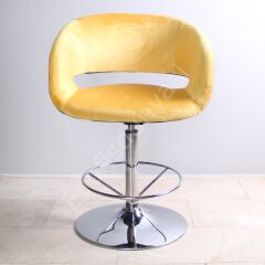 Ciro Çemberli Bar Sandalyesi Sarı Lacivert