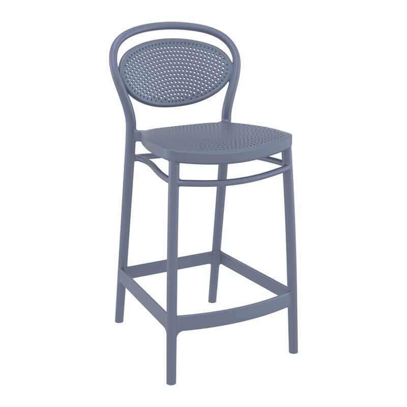 Marcel PP Bar Sandalyesi 65 cm Gri