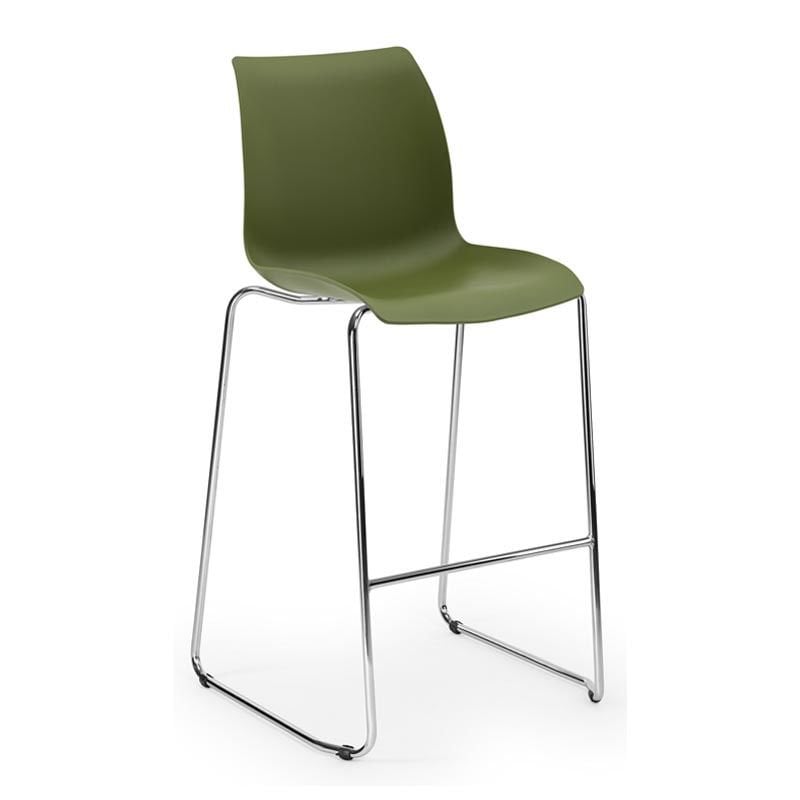 Pusat PP Krom Ayaklı Bar Sandalyesi