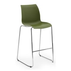 Pusat PP Krom Ayaklı Bar Sandalyesi