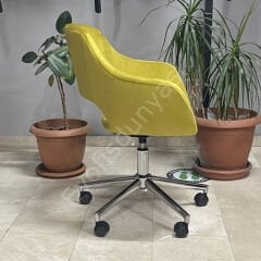 Store Çalışma Sandalyesi Sarı - Krom
