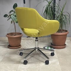 Store Çalışma Sandalyesi Sarı - Krom