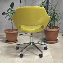 Store Çalışma Sandalyesi Sarı - Krom