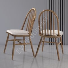 Eyfel Modern Döşemeli Ahşap Sandalye