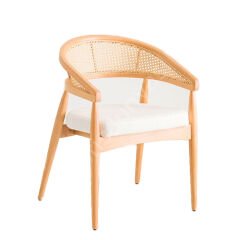 Chery Hasırlı Ahşap Sandalye Natural
