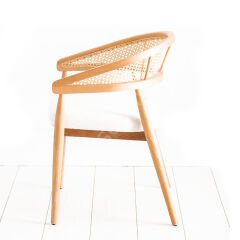 Chery Hasırlı Ahşap Sandalye Natural