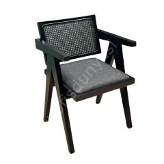 Mayer Hazeranlı Ahşap Sandalye Siyah Lake