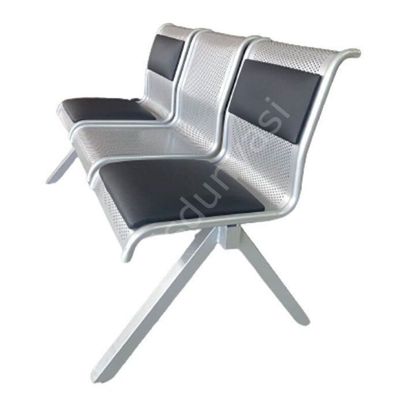 Eta Metal Kolsuz Üçlü Bekleme Koltuğu