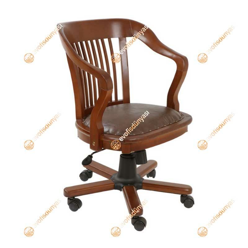 Senyör Ahşap Müdür Koltuğu Ceviz