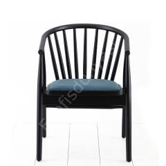 Kerasus Ahşap Sandalye Siyah Lake