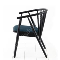 Kerasus Ahşap Sandalye Siyah Lake