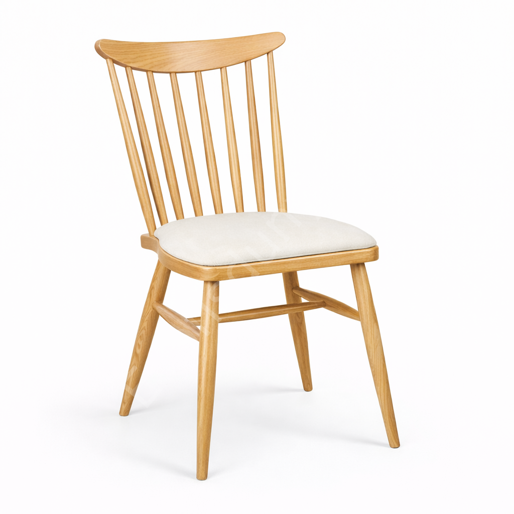 Kırlangıç Döşemeli Ahşap Sandalye Natural