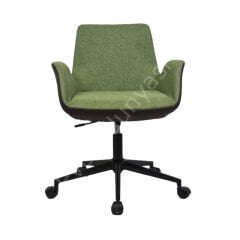 Begüm Çift Renk Çalışma Koltuğu Kahve Yeşil - Siyah Boya