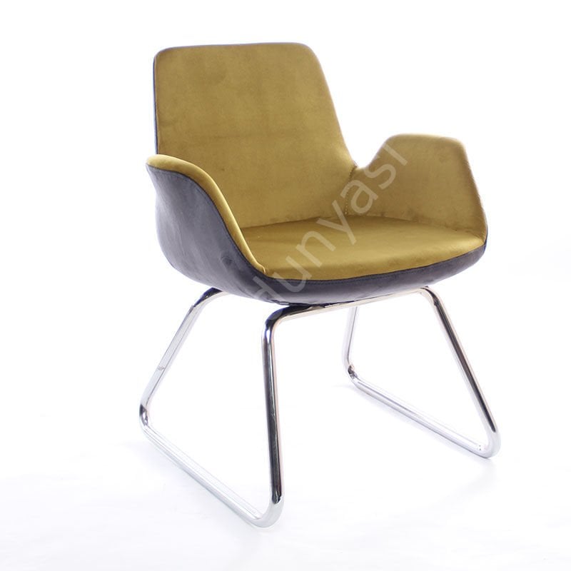 Begüm Bekleme Sandalyesi Gri Hardal