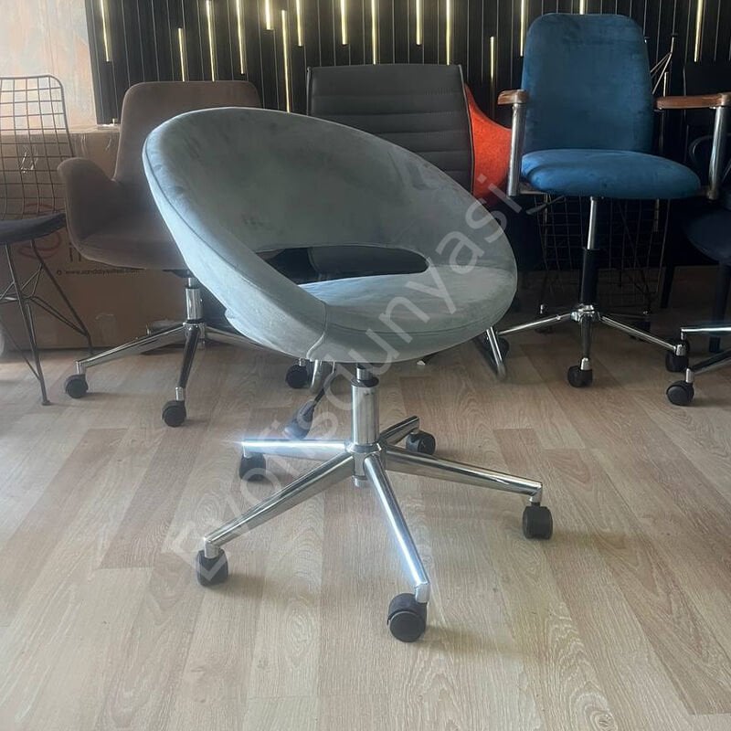 Song Çalışma Koltuğu A.Gri - Krom