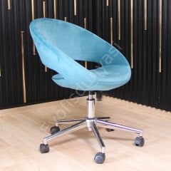 Song Çalışma Koltuğu Turkuaz - Krom