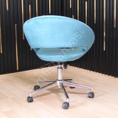 Song Çalışma Koltuğu Turkuaz - Krom