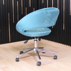 Song Çalışma Koltuğu Turkuaz - Krom