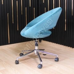 Song Çalışma Koltuğu Turkuaz - Krom
