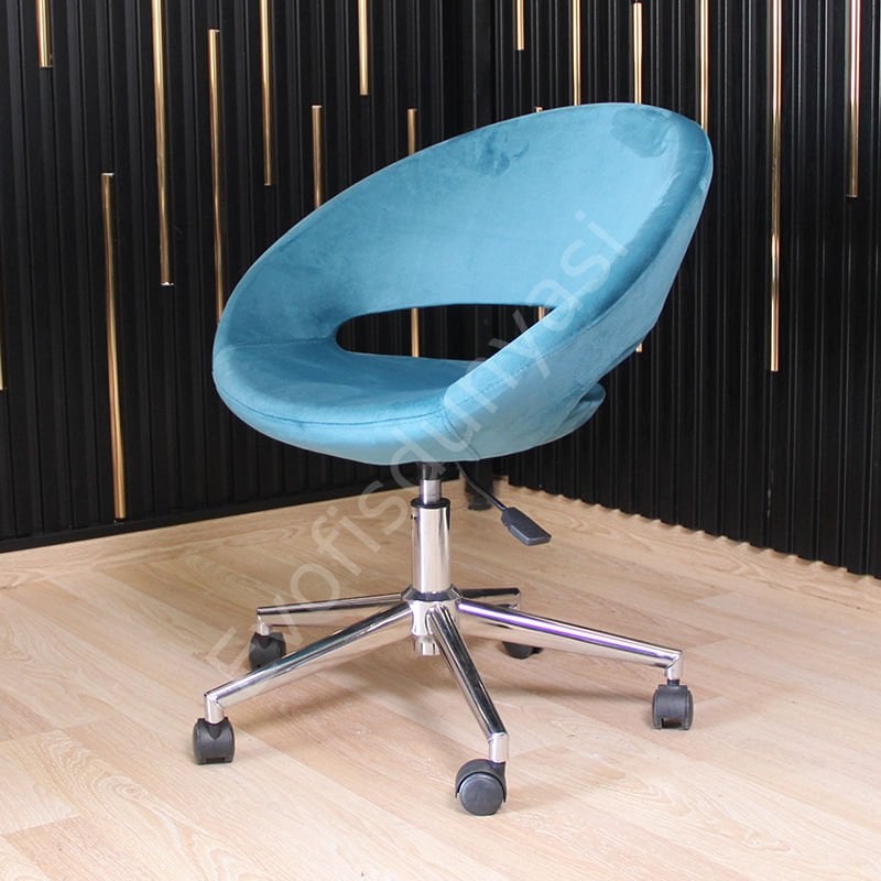 Song Çalışma Koltuğu Turkuaz - Siyah Boya