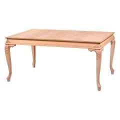 Ham Bombeli Oymalı Ahşap Yemek Masası 170'lik