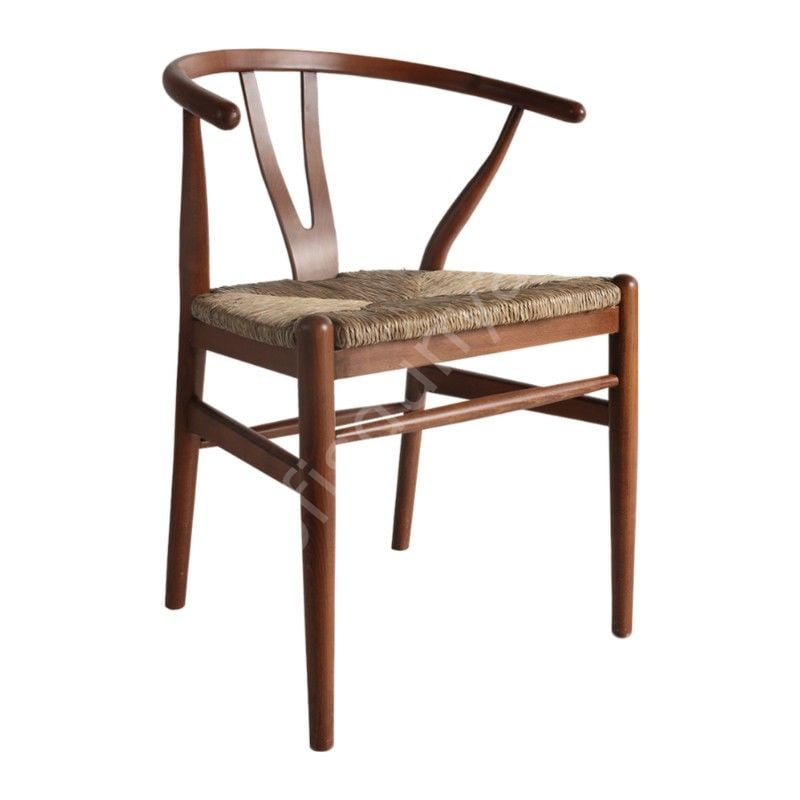 Wishbone Hasırlı Thonet Sandalye Ceviz