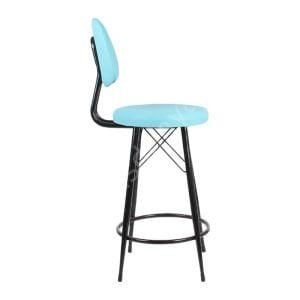Ekom Metal Bar Sandalyesi Turkuaz