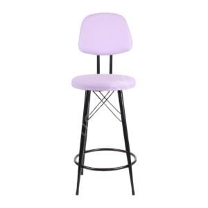 Ekom Metal Bar Sandalyesi Lila